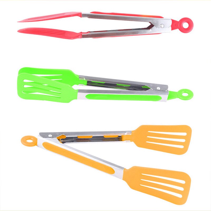 Nylon Non-Stick Kitchen Tongs Stainless Steel pack of 2