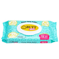 Flushable Aloe Vera Butt Wipes - 48 wipes 1 pack